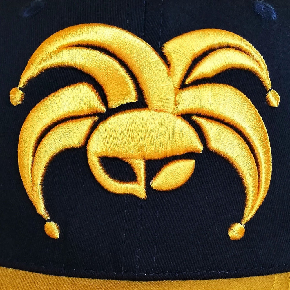 Gorra King Clown Snapback - Azul oscuro/Amarillo - Capiche Caps Clown