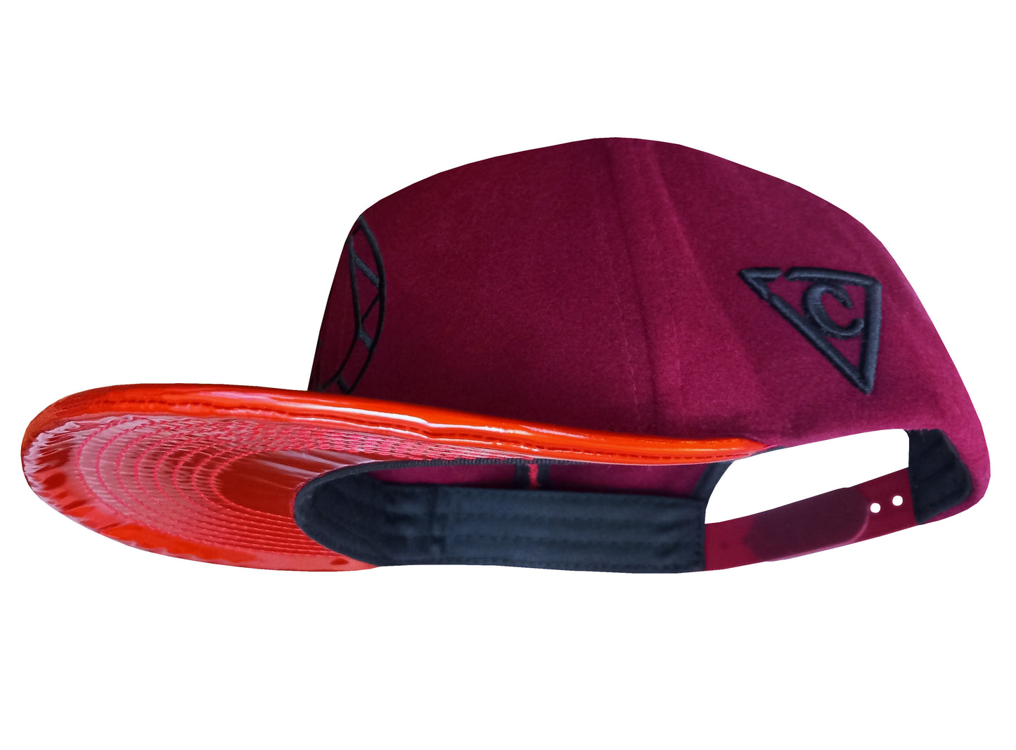 Ruby - Red Fleece/Red Holographic - Capiche Caps Holographic