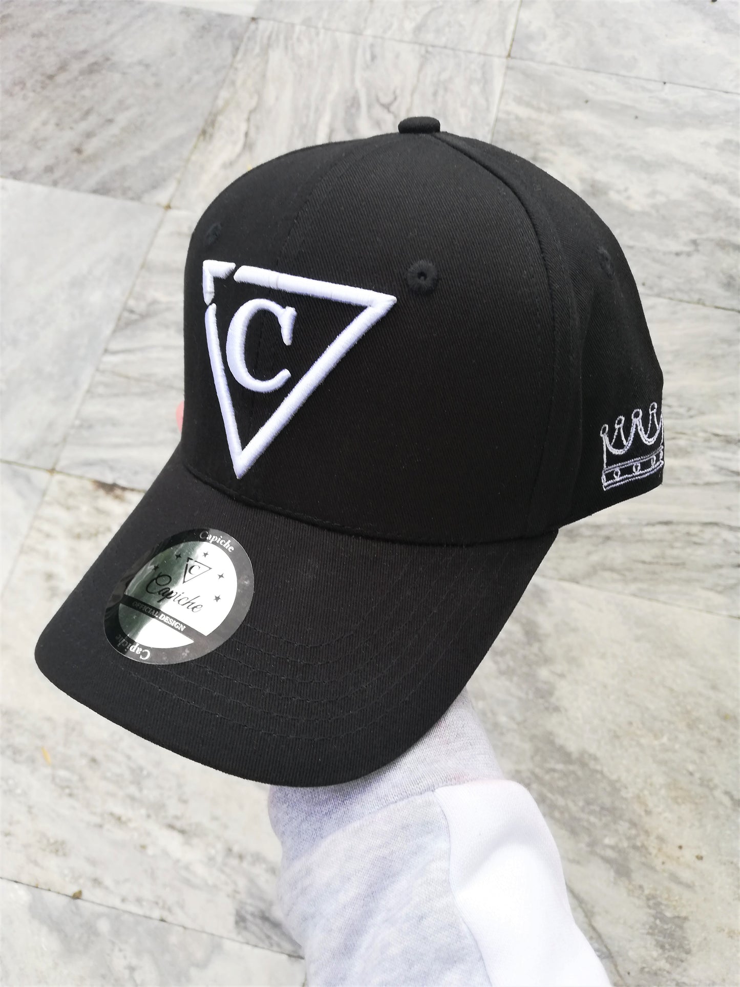 Angry Cobra Curved Baseball Cap - Black - Capiche Caps Curved Cap