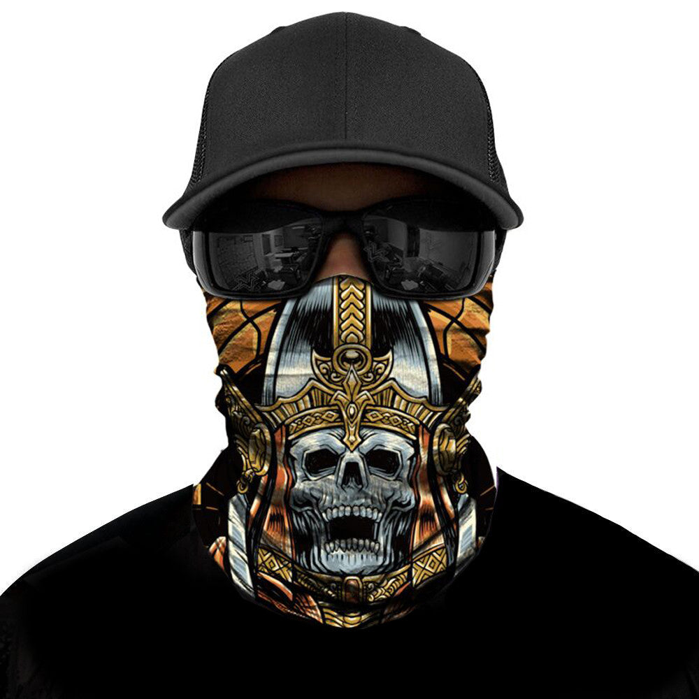 Cursed Priest Biker Mask - Light Brown - Capiche Caps Biker Mask