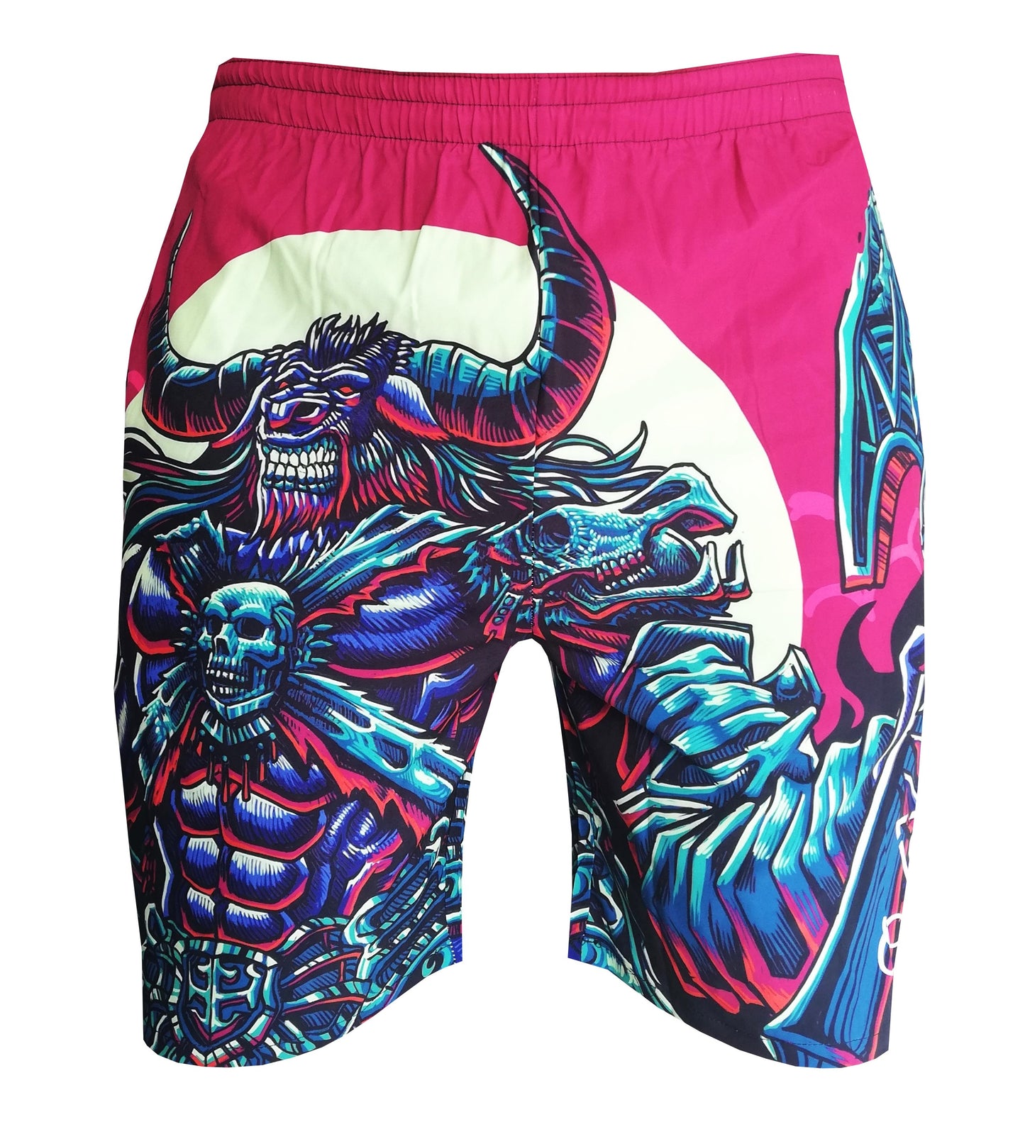 Minotaur Swim Short - Ruby/Blue - Capiche Caps Swimming shorts