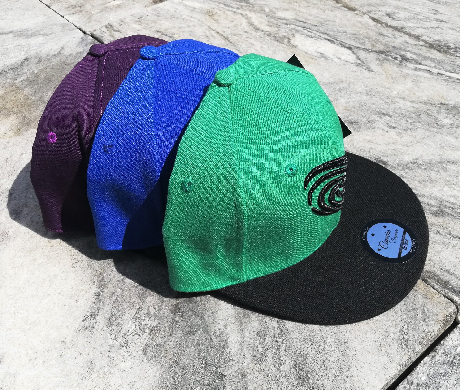 Green Galaxy Snapback - Capiche Caps Galaxy