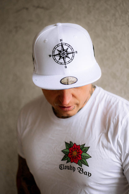 Treasure Map Snapback - White - Capiche Caps Pirates