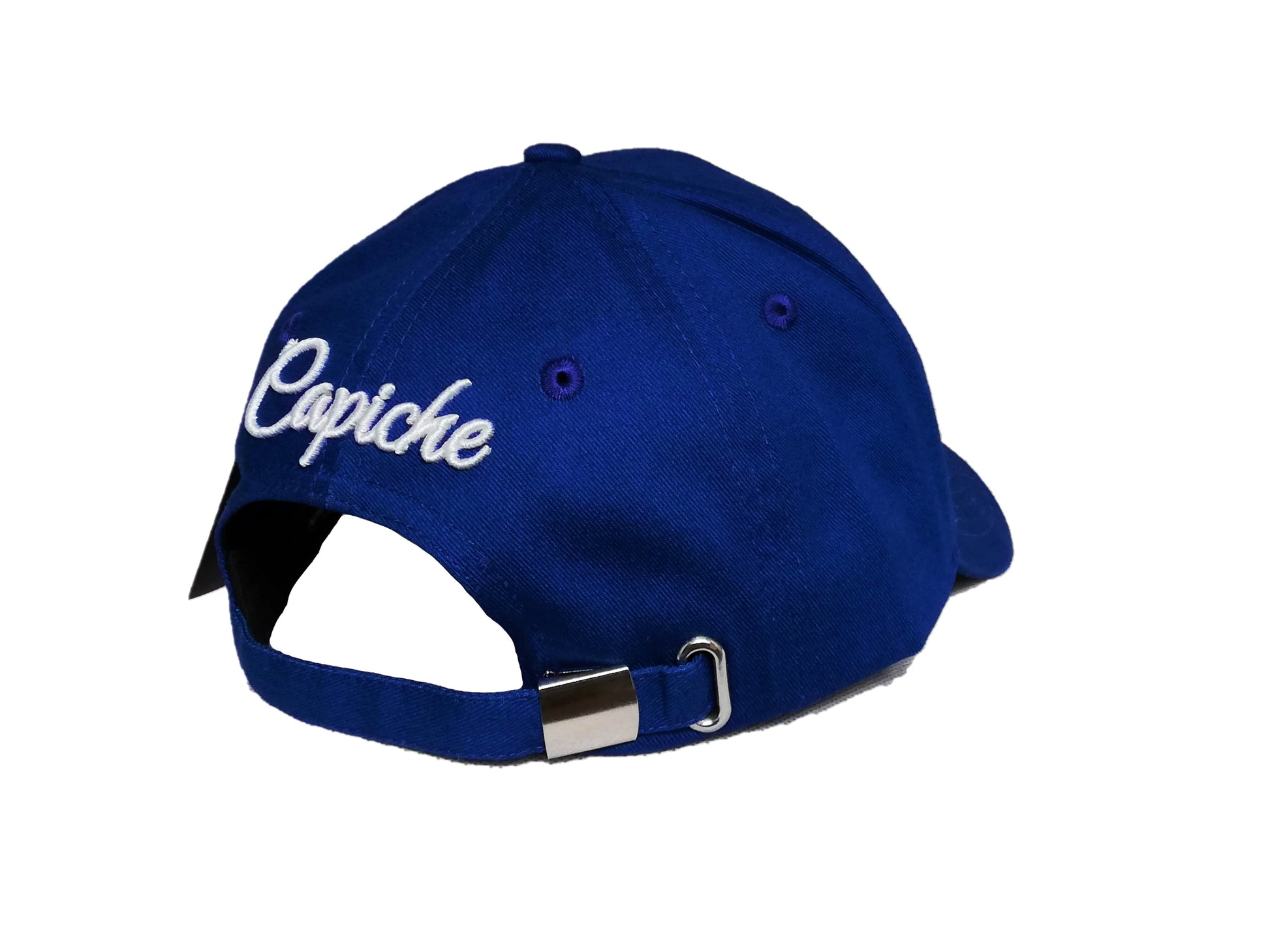 Crying Wolf Curved Baseball Cap - Blue - Capiche Caps Curved Cap