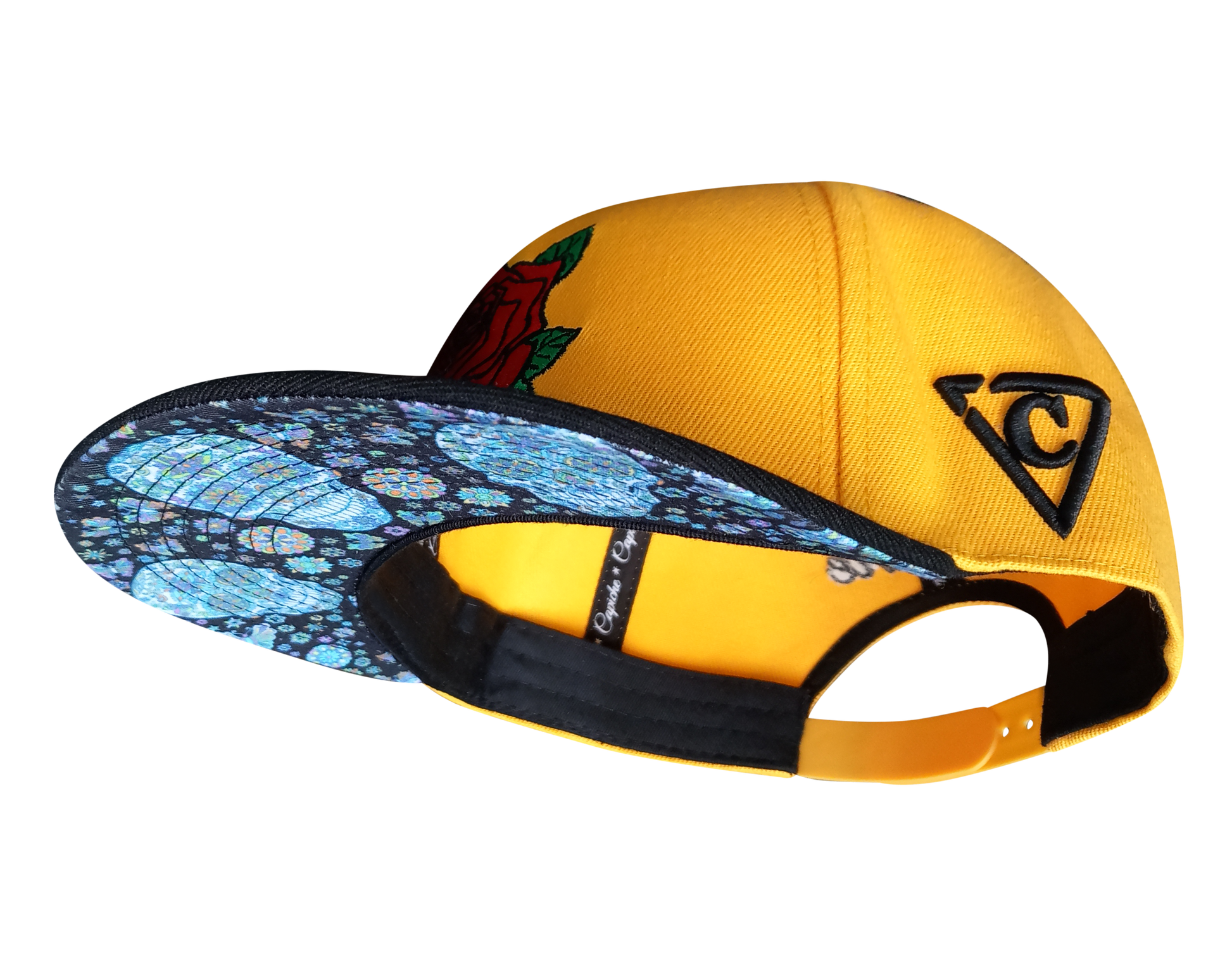 Day Of The Dead 2 Snapback - Yellow - Capiche Caps Snapback