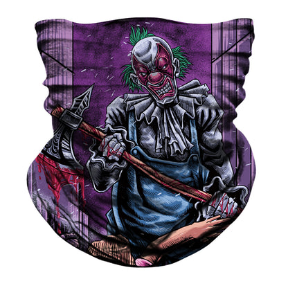 Crazy Clown Biker Mask - Purple - Capiche Caps Biker Mask