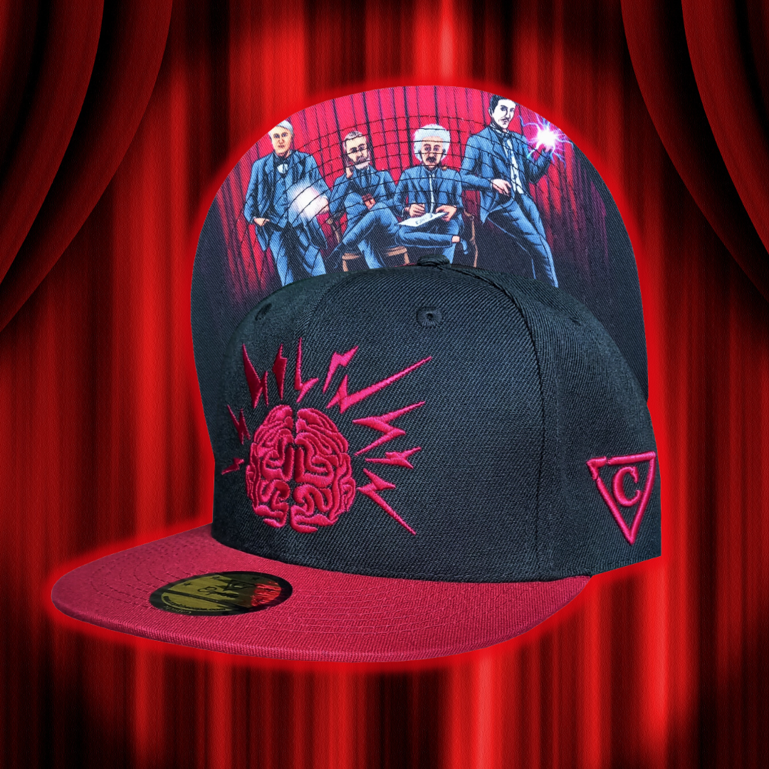 Masterminds Snapback - Black/Dark Red - Capiche Caps Mastermind