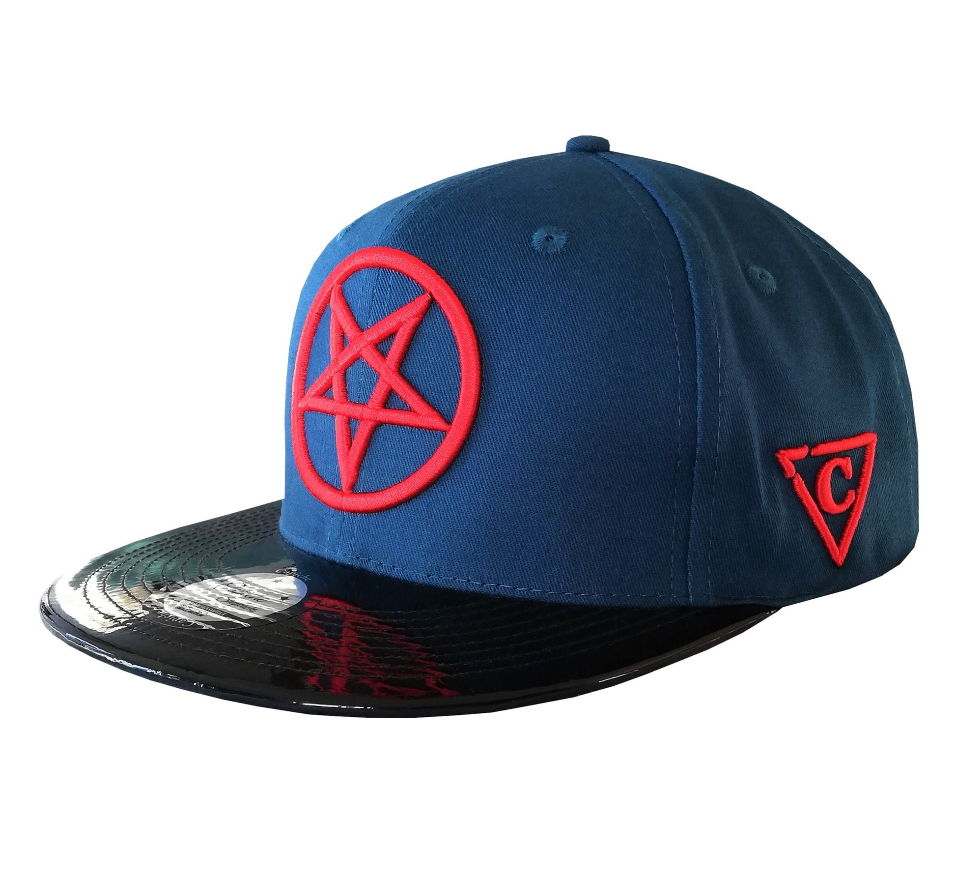 Cursed Doctor Snapback - Blue/Black Metallic - Capiche Caps Snapback