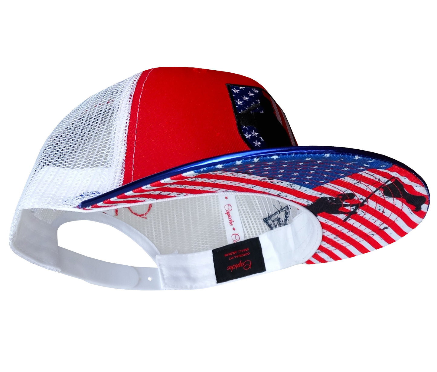 Trucker Snapback 4th of July American Flag Capiche Caps (6).jpg