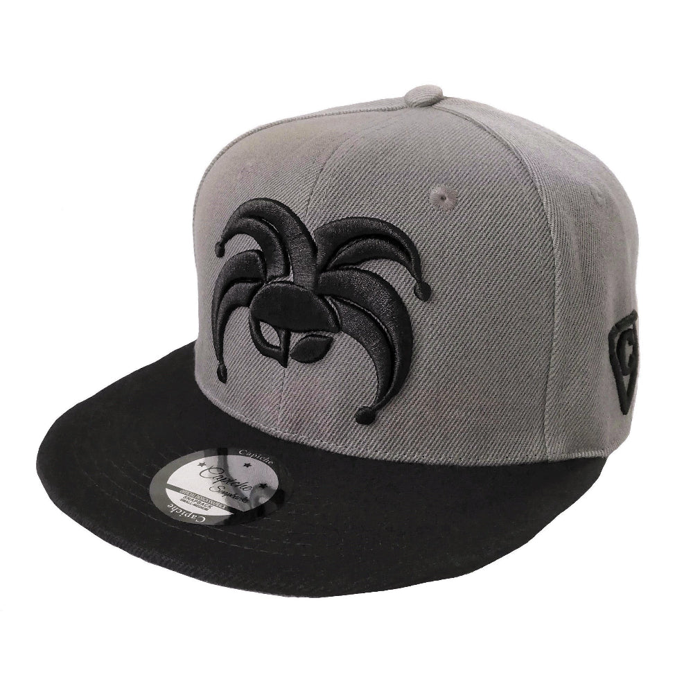 Casquette Snapback Clown Gang - Gris/Noir - Casquettes Capiche Clown