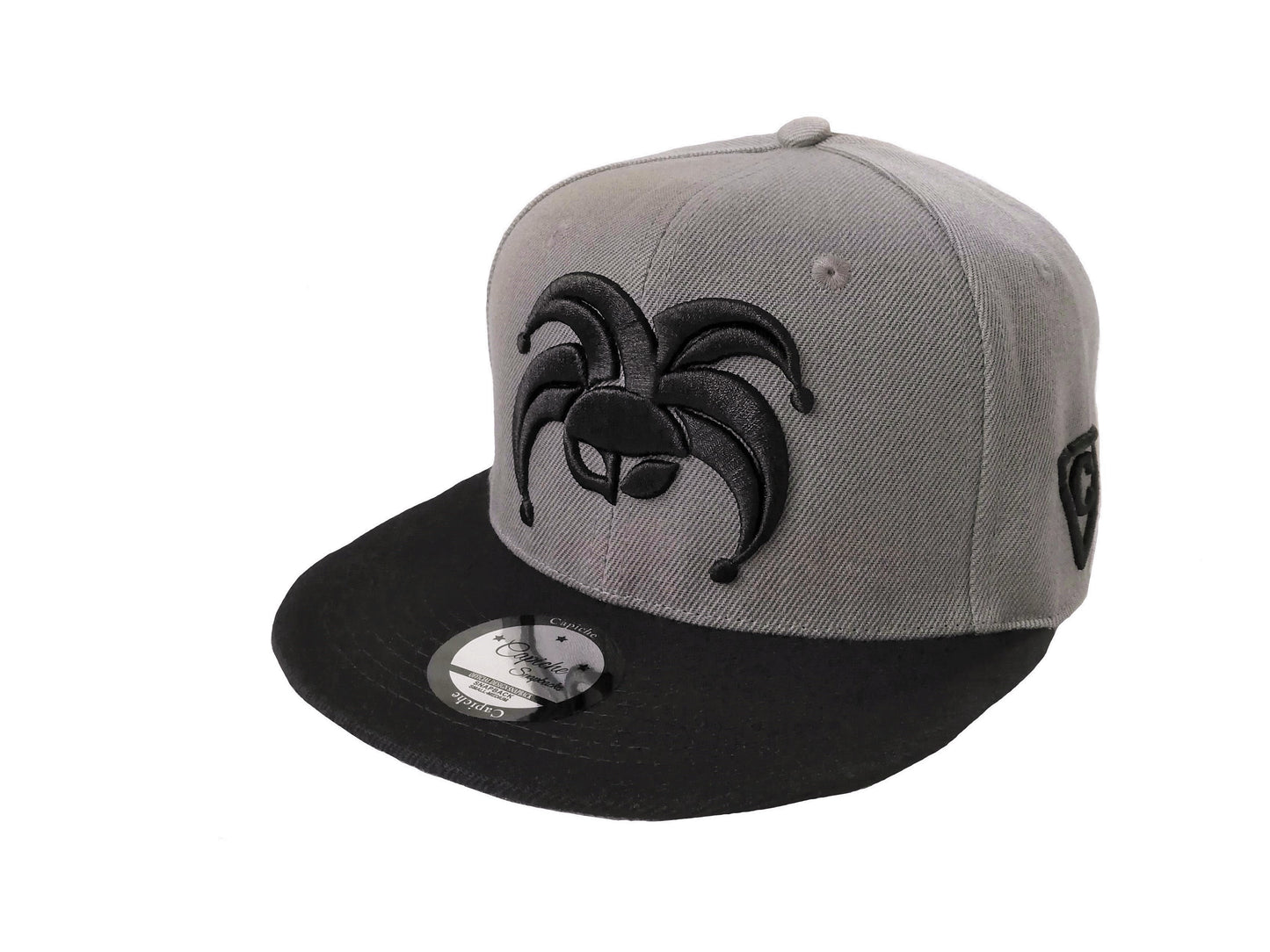 Clown Gang Snapback - Grey/Black - Capiche Caps Clown