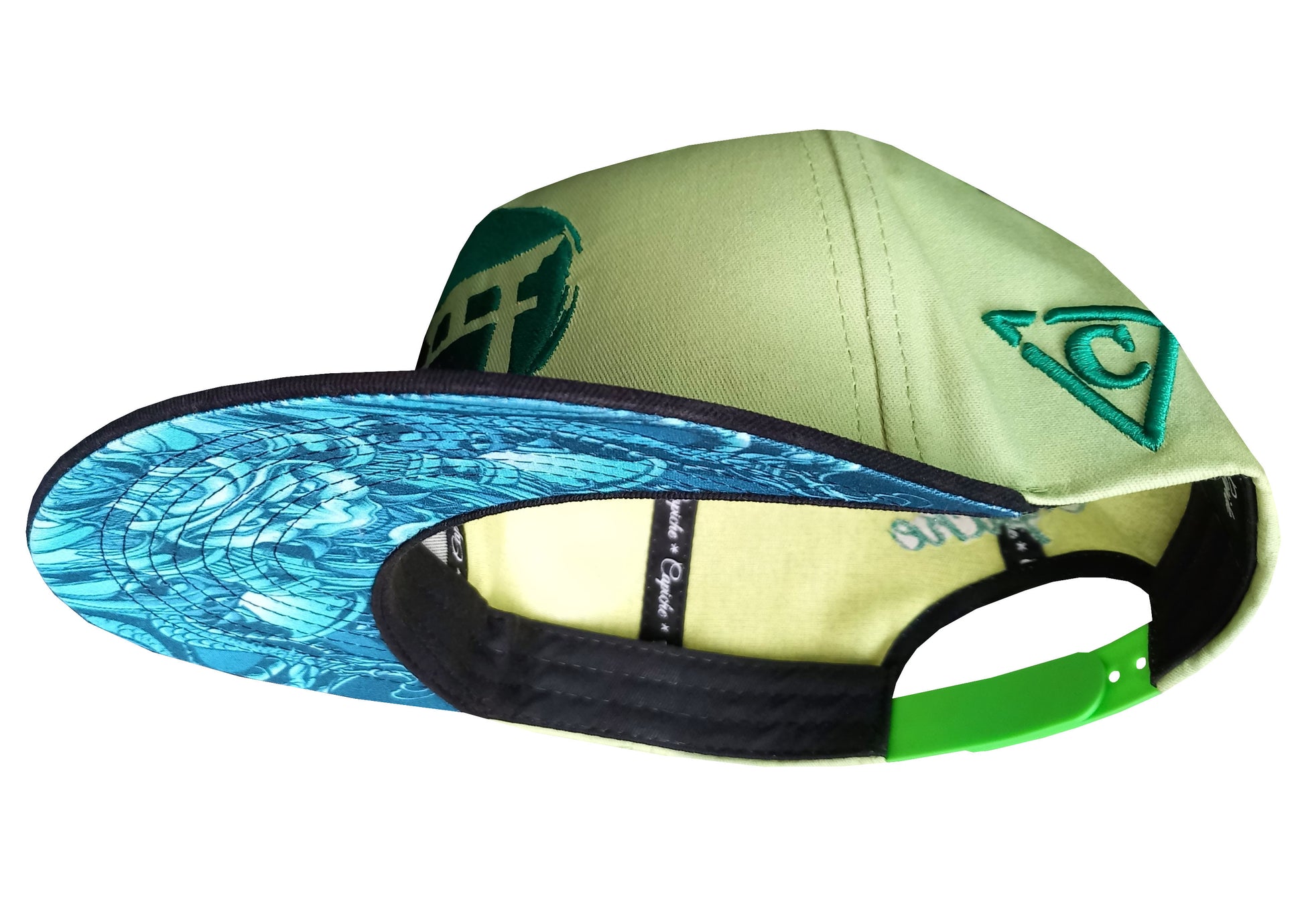 Green Samurai Snapback - COLOR-CHANGING - Capiche Caps Color-Changing