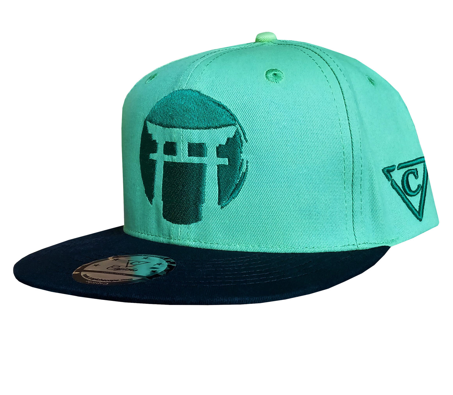 Green Samurai Snapback - COLOR-CHANGING - Capiche Caps Color-Changing