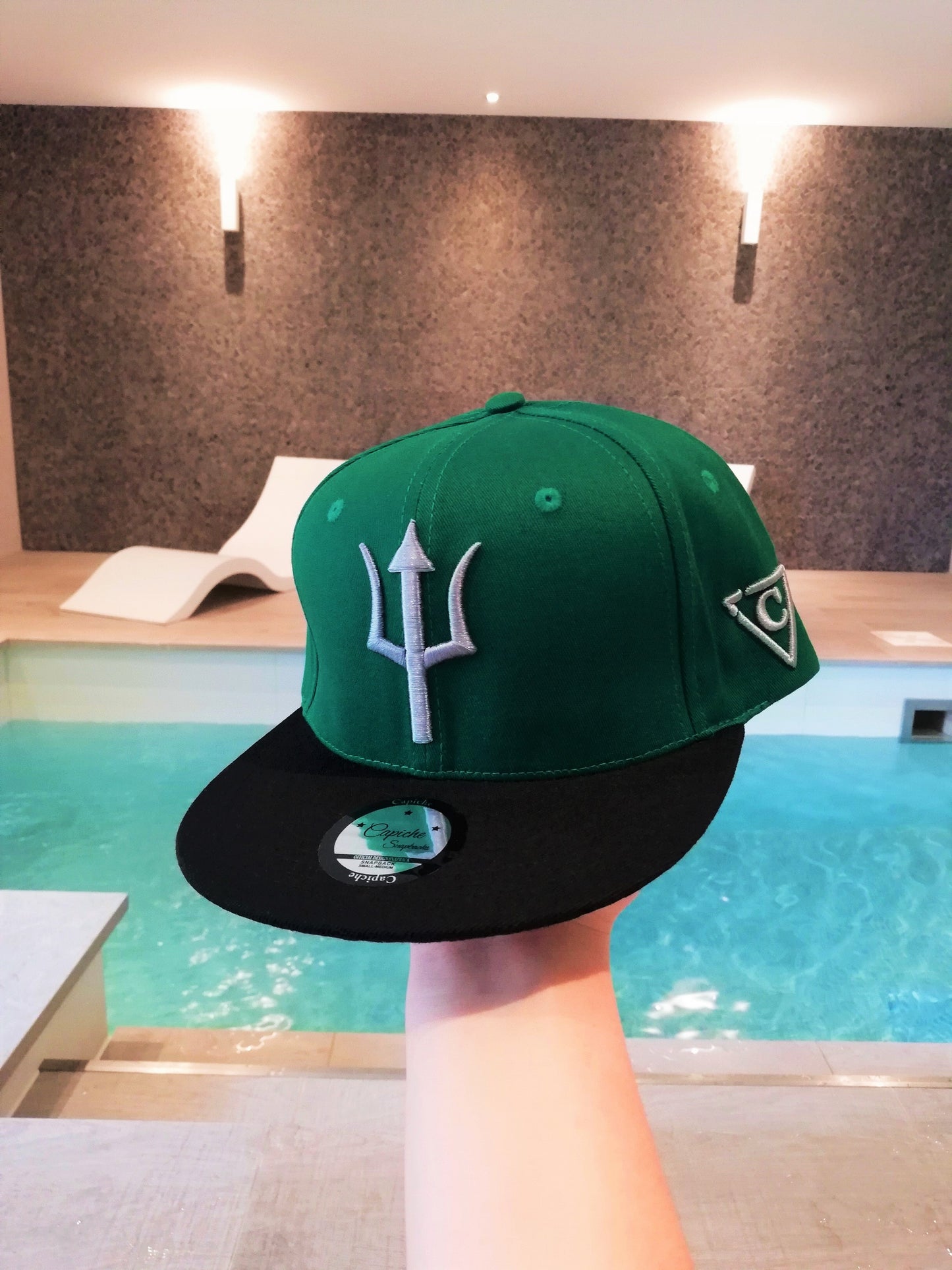 Scylla Snapback - Green/Black - Capiche Caps Black