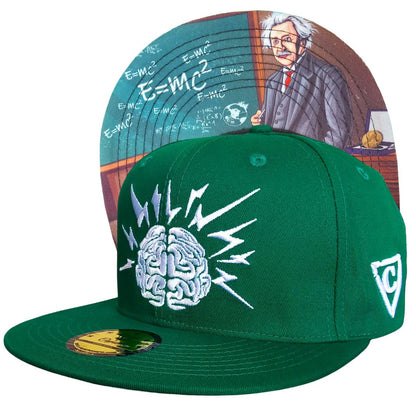 Einstein Snapback - Green - Capiche Caps Mastermind