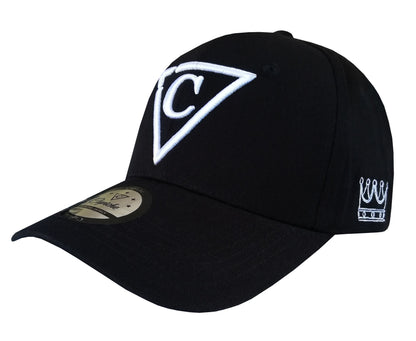 Angry Cobra Curved Baseball Cap - Black - Capiche Caps Curved Cap