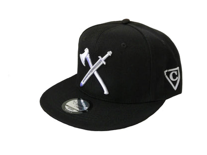 Capiche Samurai Snapback Cap Black White Warrior (4).jpg