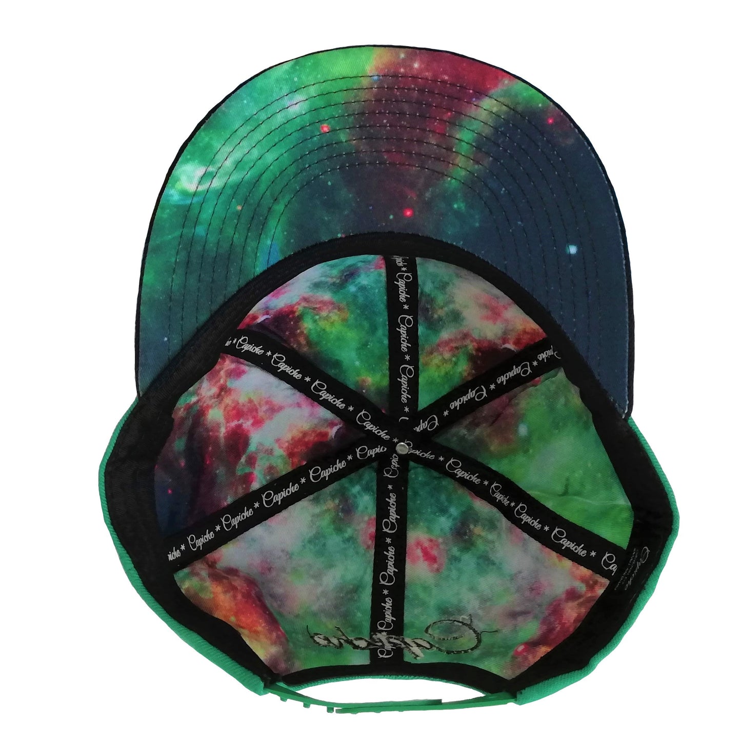 Green Galaxy Snapback - Capiche Caps Galaxy