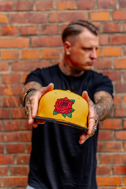 Day Of The Dead 2 Snapback - Yellow - Capiche Caps Snapback