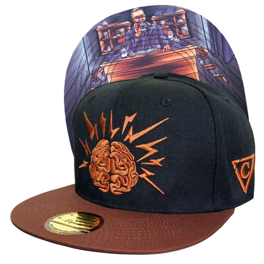 Nobel Snapback - Black/Brown - Capiche Caps Mastermind