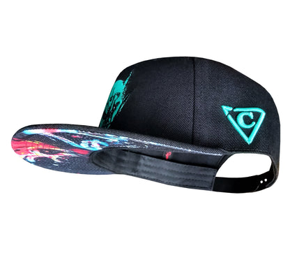 Anna Scary x Capiche Collab Snapback - Black/Mint - Capiche Caps Black