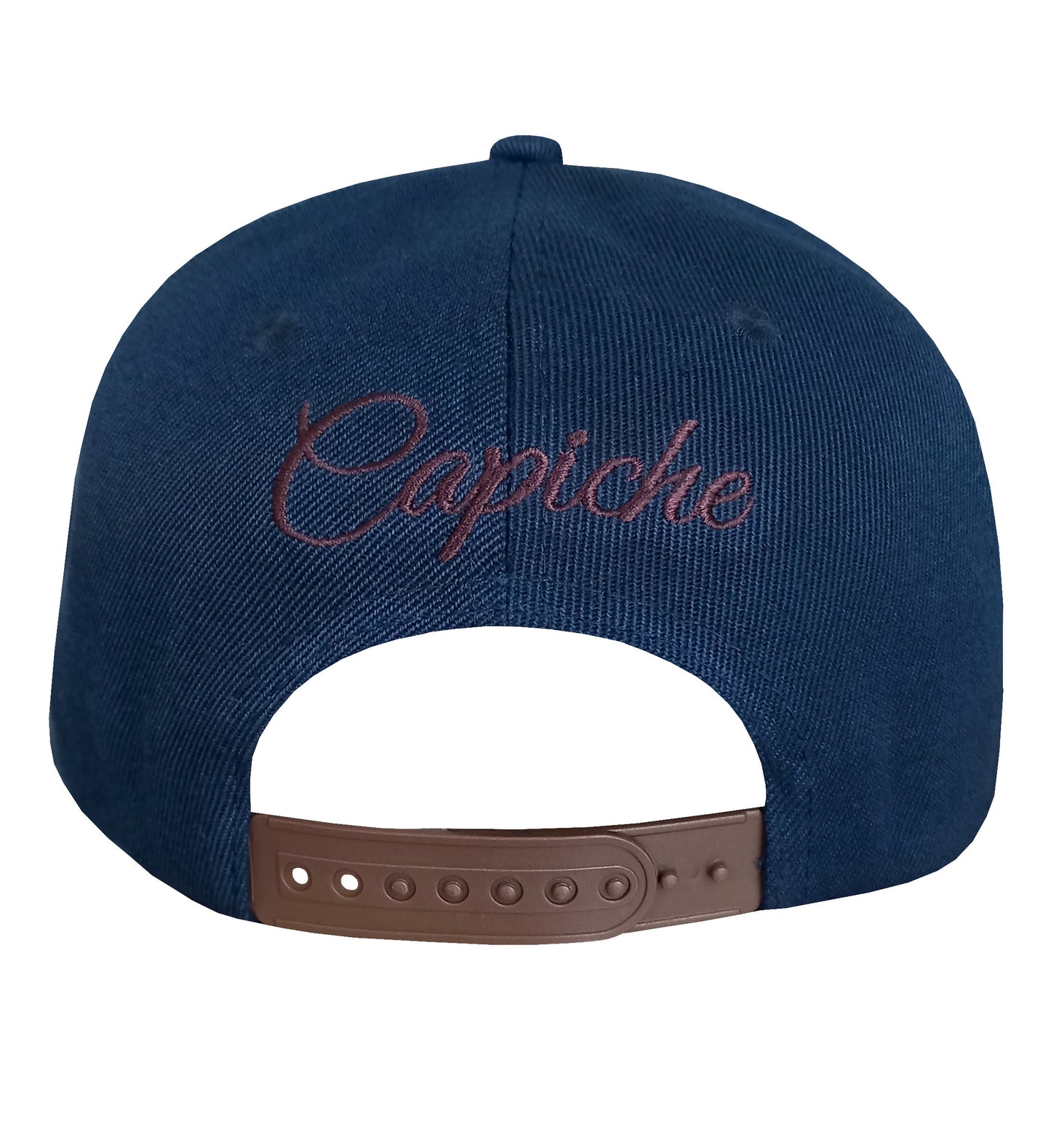 Blue and Brown Metallic Cigar Snapback Hat Capiche Caps (1).jpg