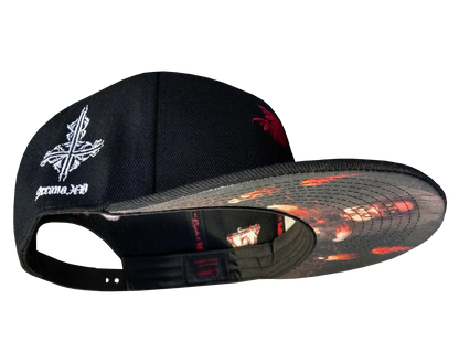 Arcano XV x Capiche Collab Snapback - Black/Red - Capiche Caps Black