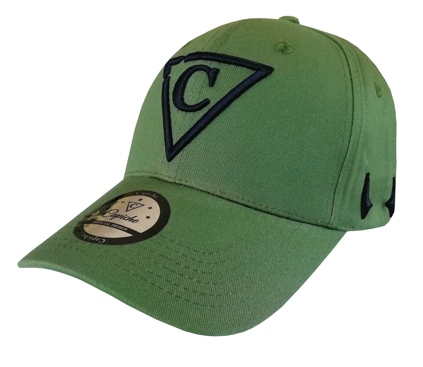 Lucifer Curved Baseball Cap - Green - Capiche Caps Curved Cap