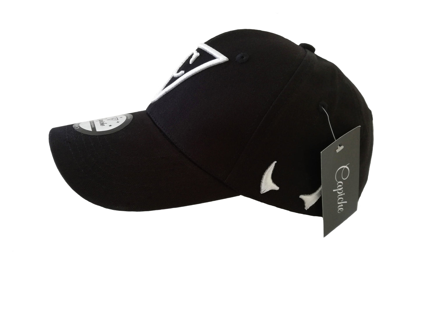 Devilish Curved Baseball Cap - Black - Capiche Caps Curved Cap