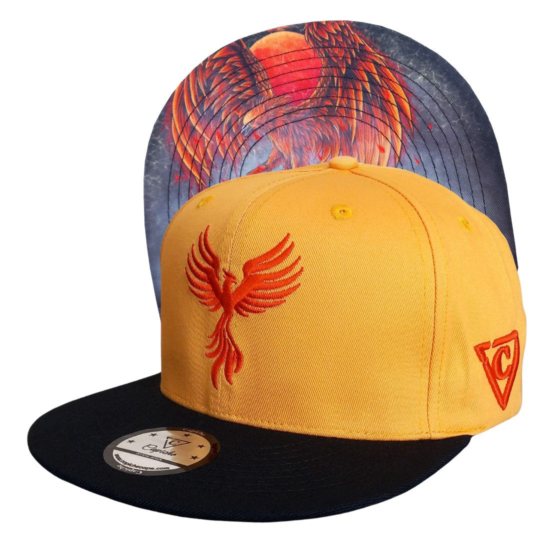 Phoenix Snapback - Yellow/Black - Capiche Caps Black