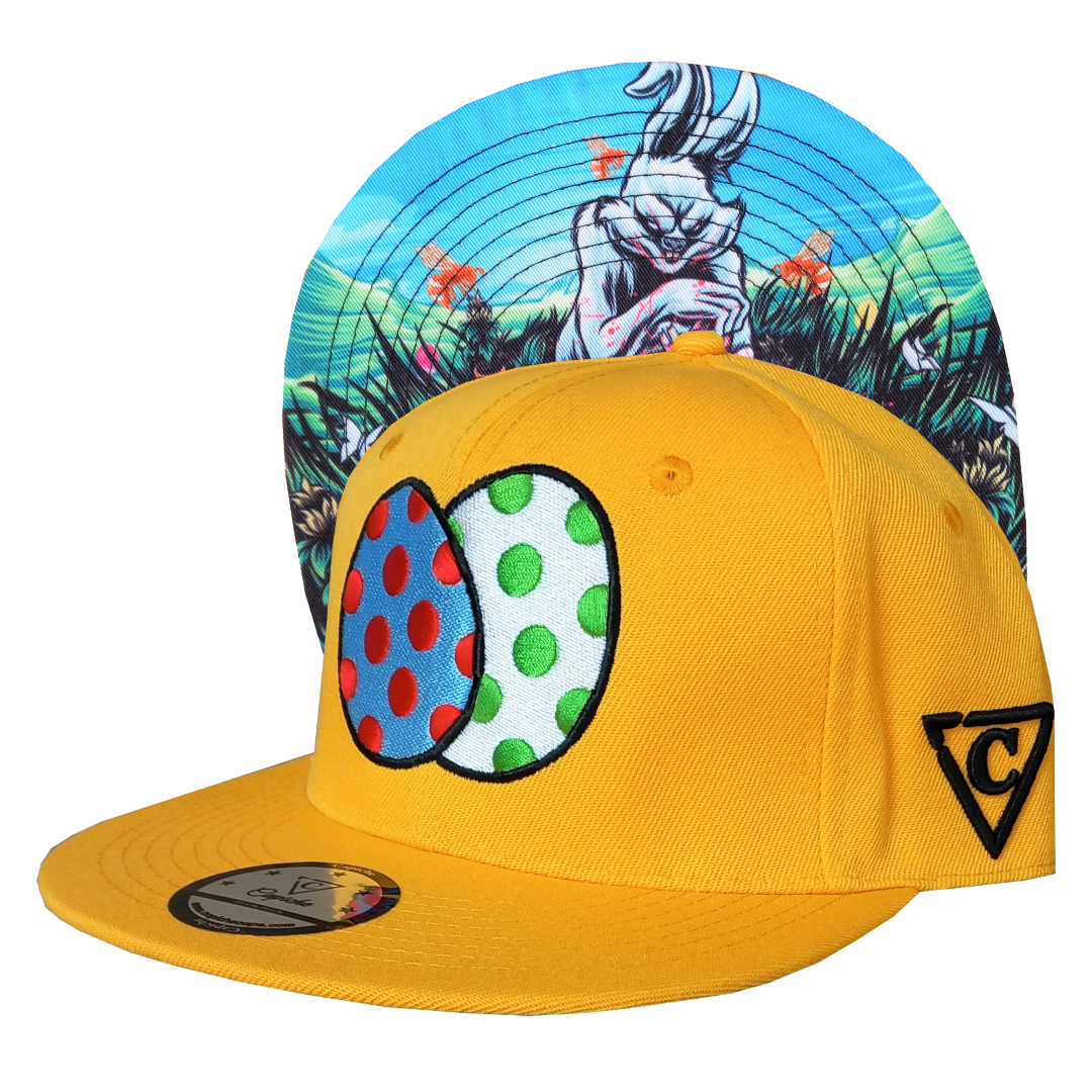 Psycho Bunny Snapback - Yellow - Capiche Caps Limited Edition