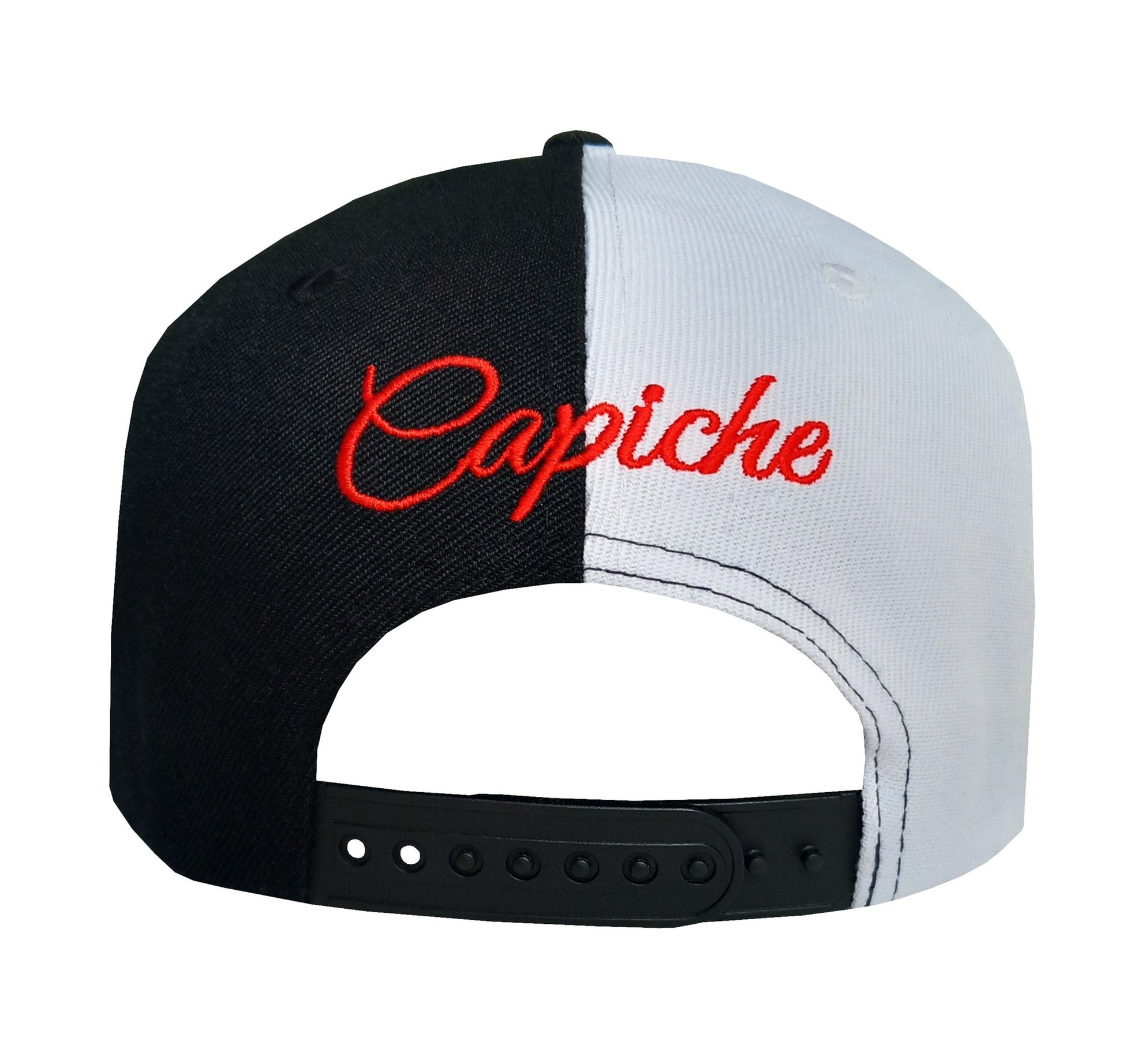 Bloody Mary Snapback - 50/50 Black/White - Capiche Caps Black