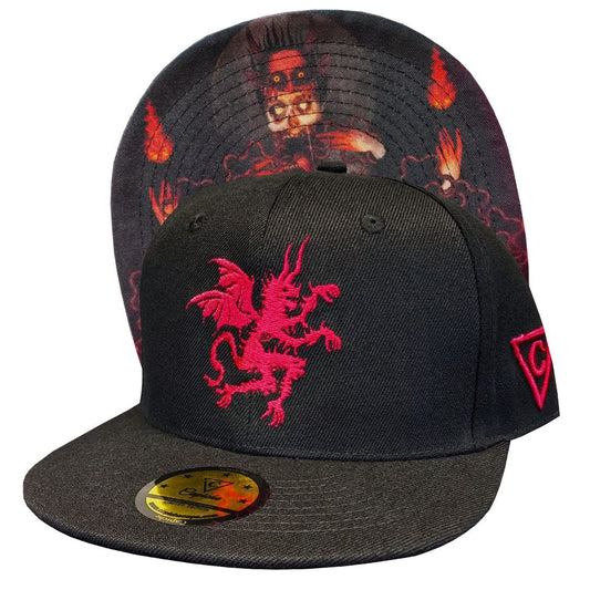 Arcano XV x Capiche Collab Snapback - Black/Red - Capiche Caps Black