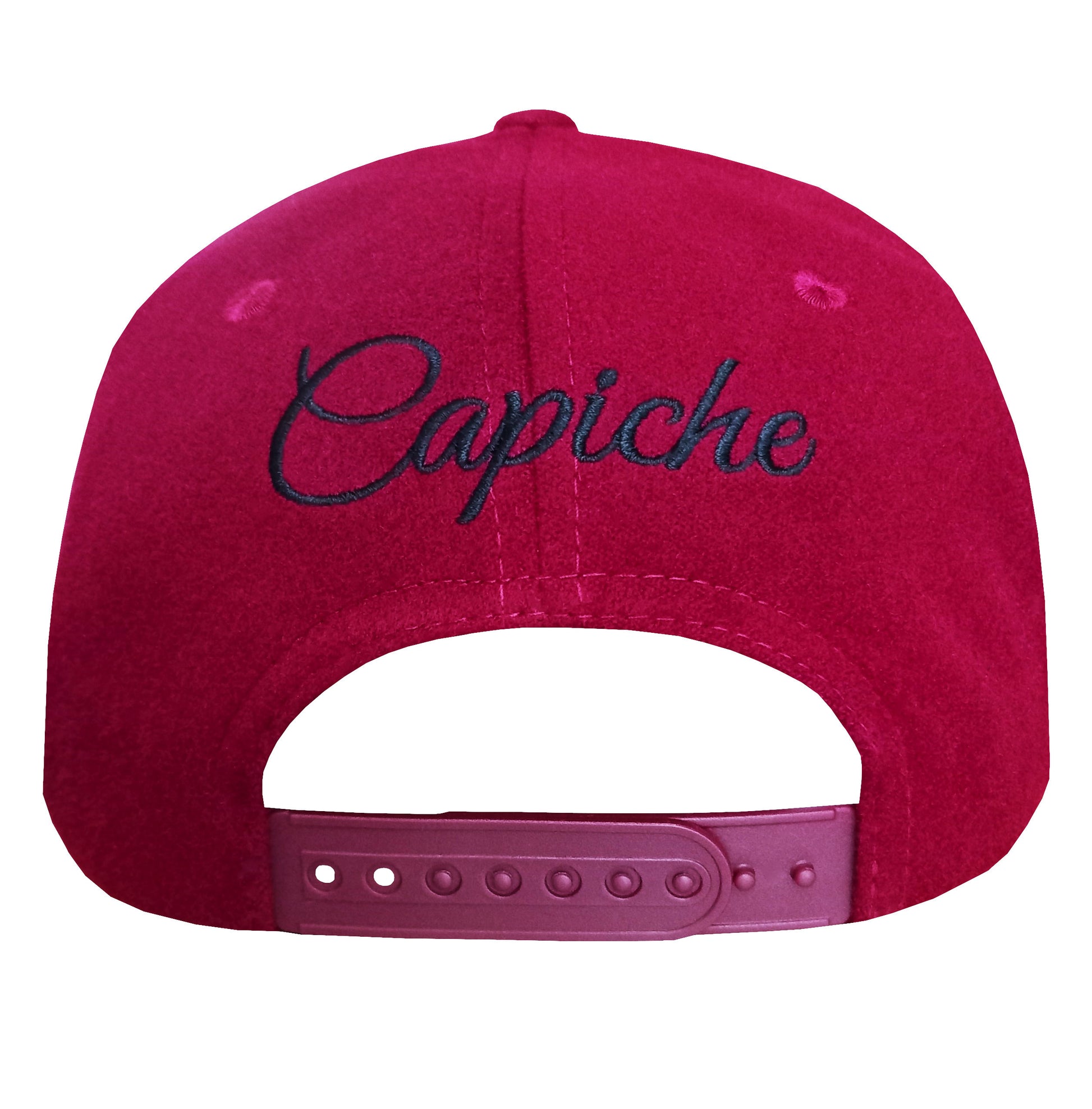 Ruby - Red Fleece/Red Holographic - Capiche Caps Holographic