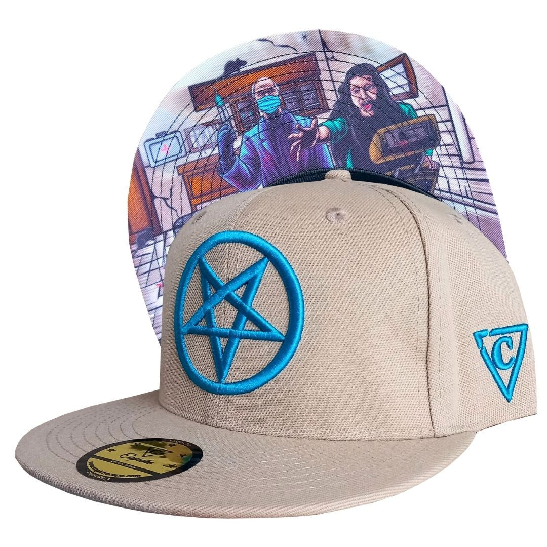 Cursed Dentist Snapback - Beige - Capiche Caps Snapback