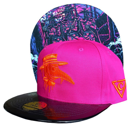 Capiche Death Plague Snapback Cap Pink (5).jpg