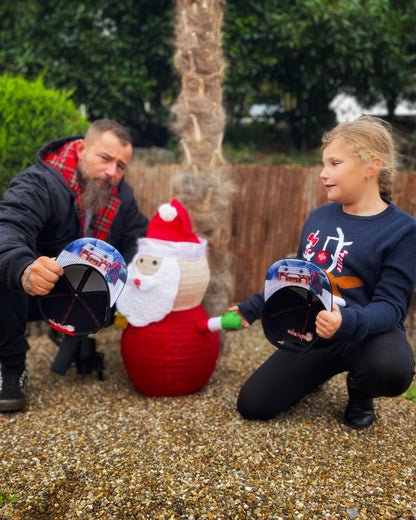 DAD&CHILD Set Christmas Creature - Black - Capiche Caps Black