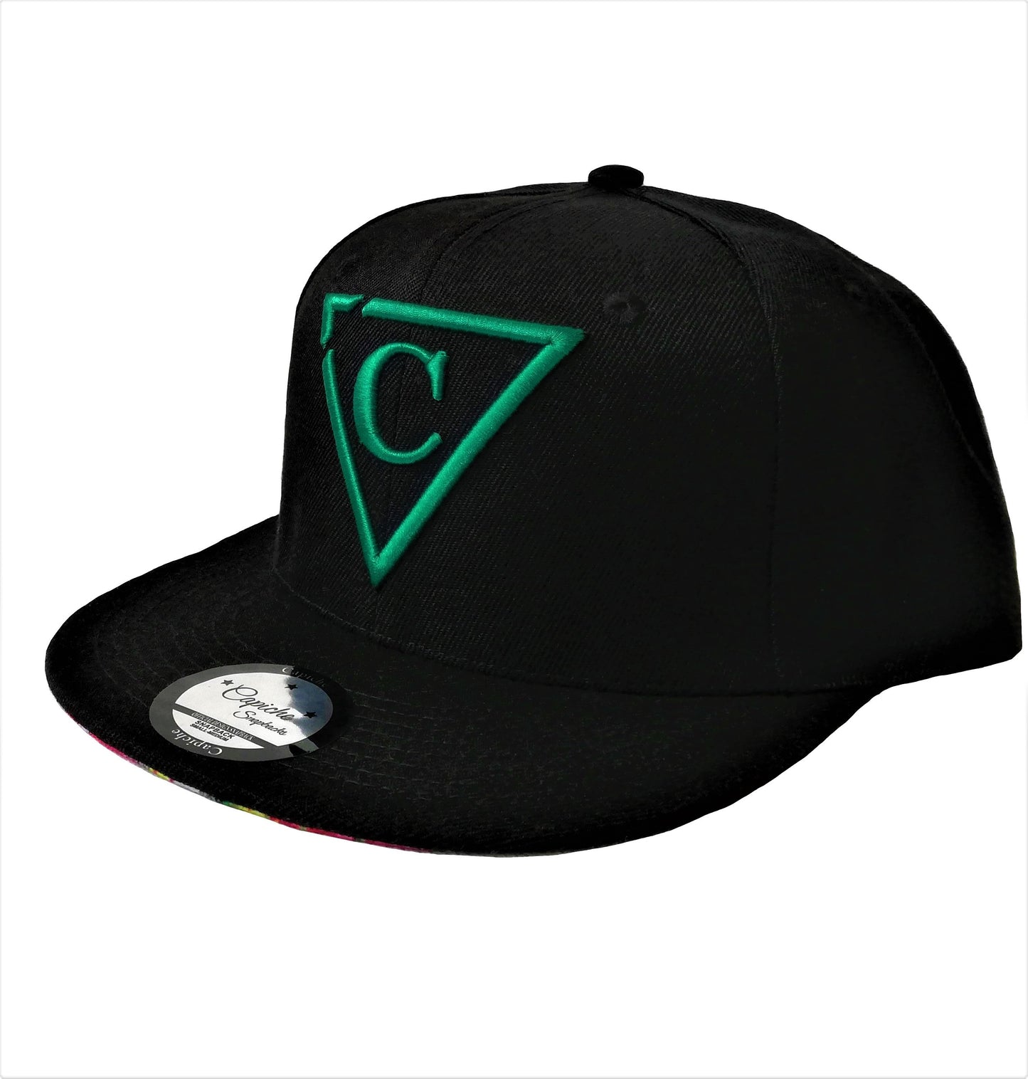 Tulip Field Snapback - Black - Capiche Caps Snapback