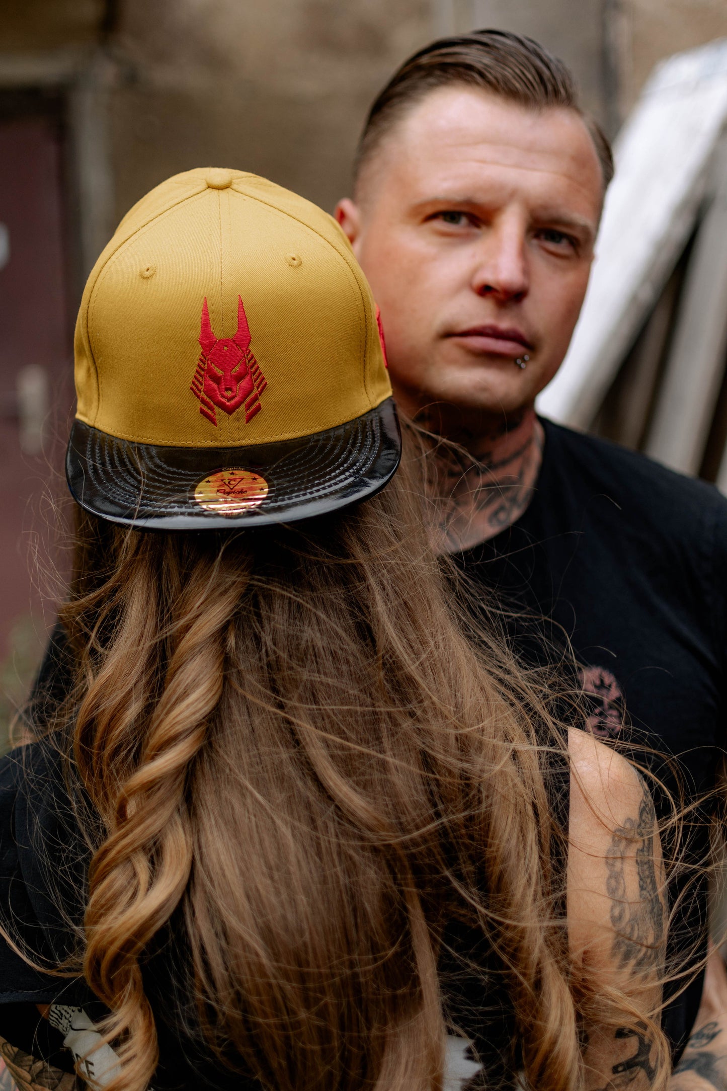 Anubis Snapback - Yellow/Metallic Black - Capiche Caps Black