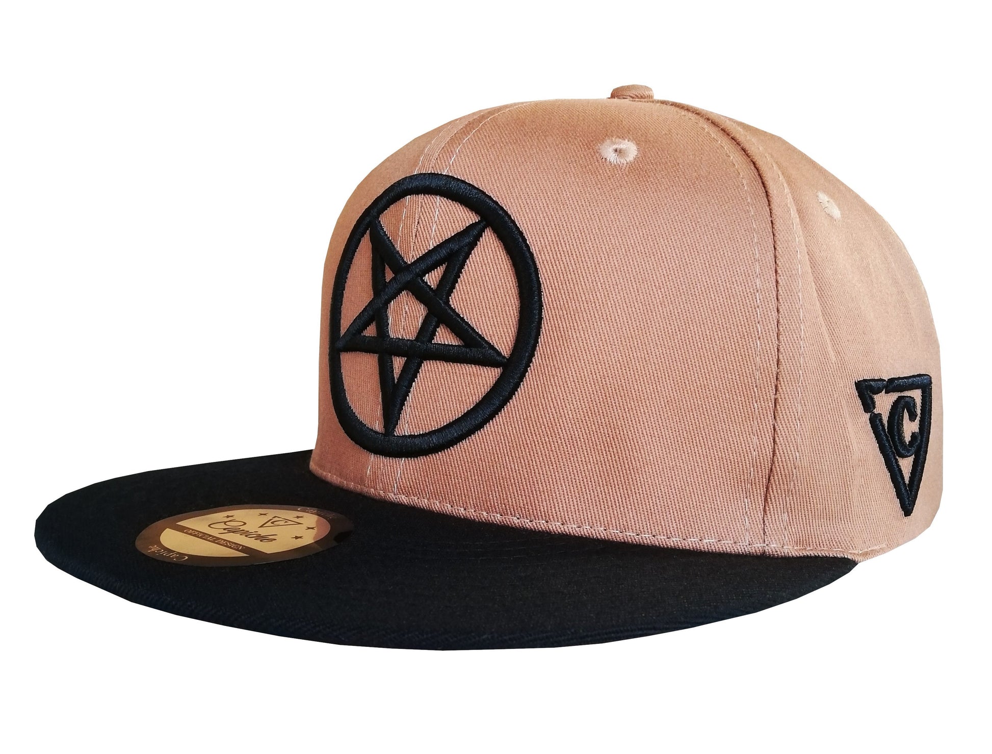 Cursed Priest Snapback - Light Brown - Capiche Caps Snapback