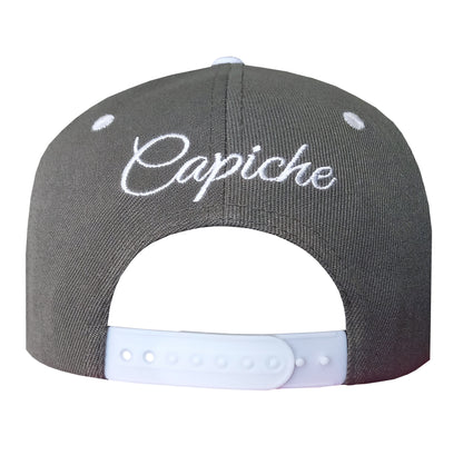 SATTA x Capiche Collab Snapback - Grey/White - Capiche Caps Limited Edition