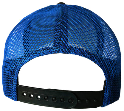 Hidden Lady Trucker Cap - Blue/Black - Capiche Caps Trucker Cap