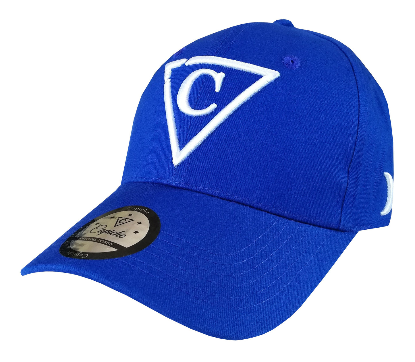 Crying Wolf Curved Baseball Cap - Blue - Capiche Caps Curved Cap