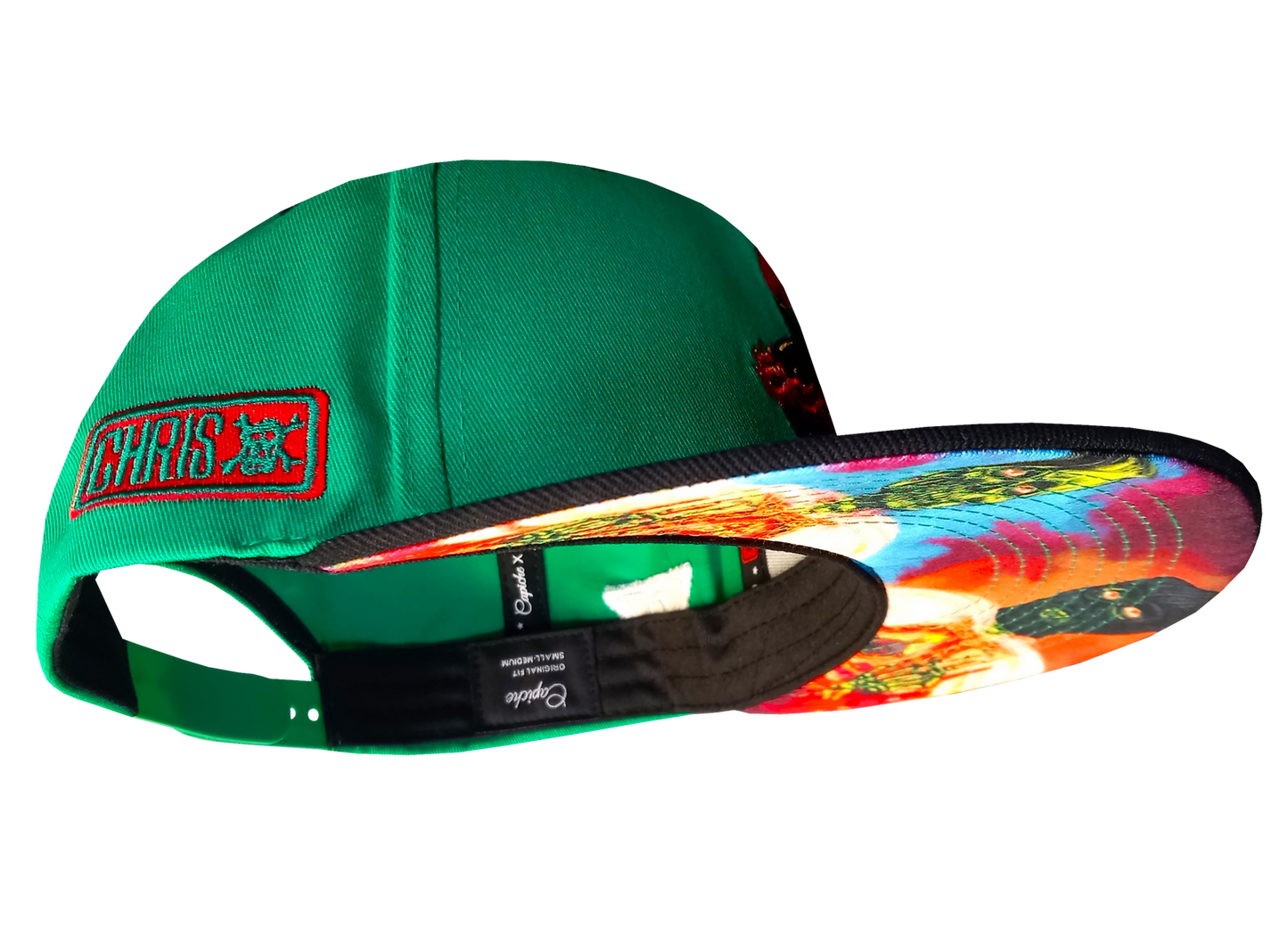 Chris Labonte x Capiche Collab Snapback - Green/Black - Capiche Caps Black