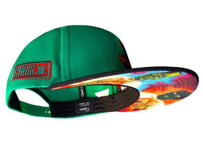 Chris Labonte x Capiche Collab Snapback - Green/Black - Capiche Caps Black