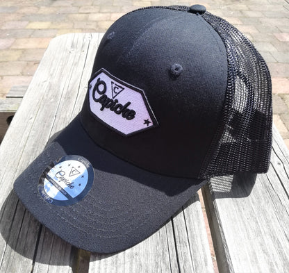 Wildlife Trucker Cap - Black - Capiche Caps Trucker Cap