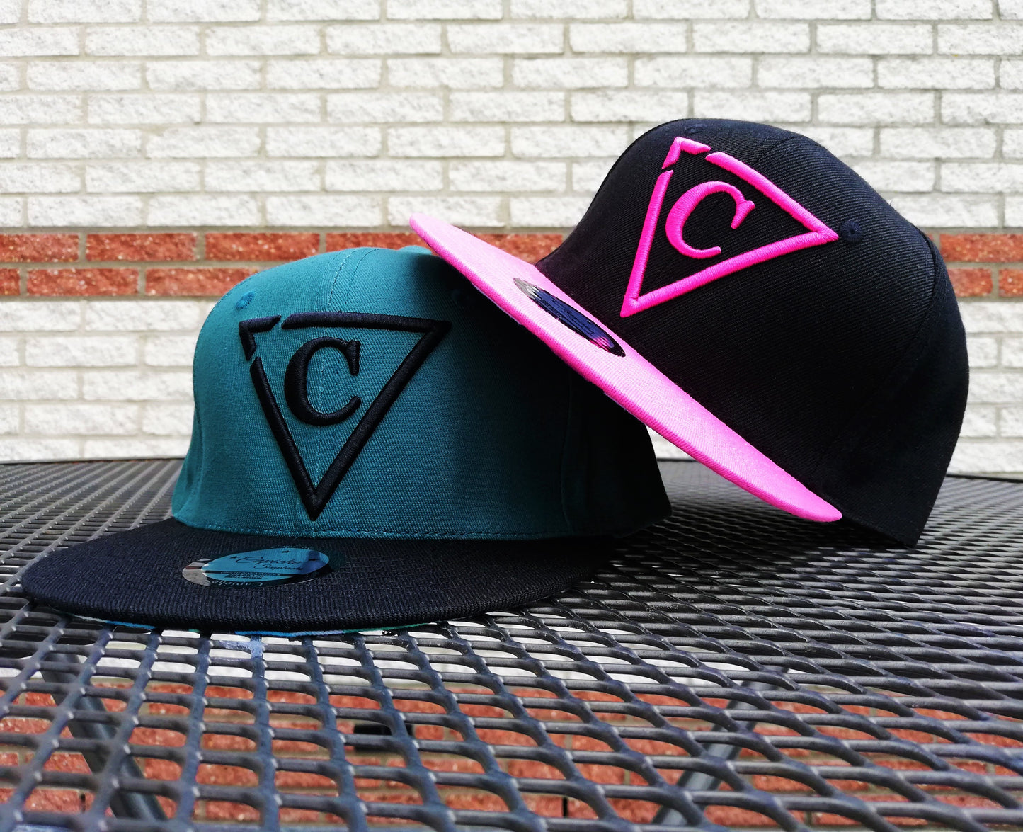 The Grid Snapback - Black/Pink - Capiche Caps Black