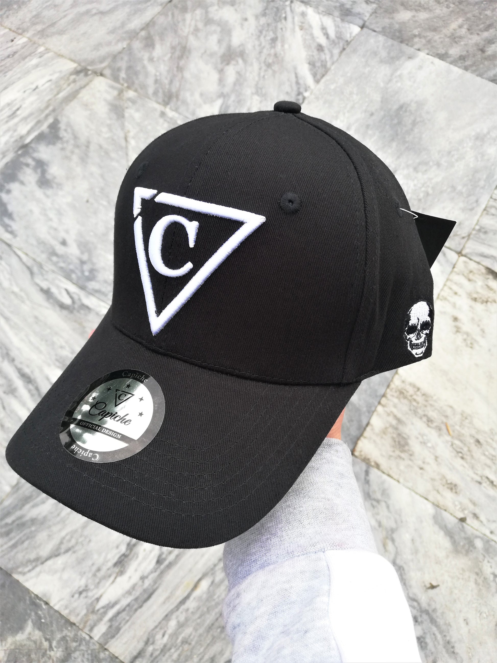 Immortal Horse Curved Baseball Cap - Black - Capiche Caps Black