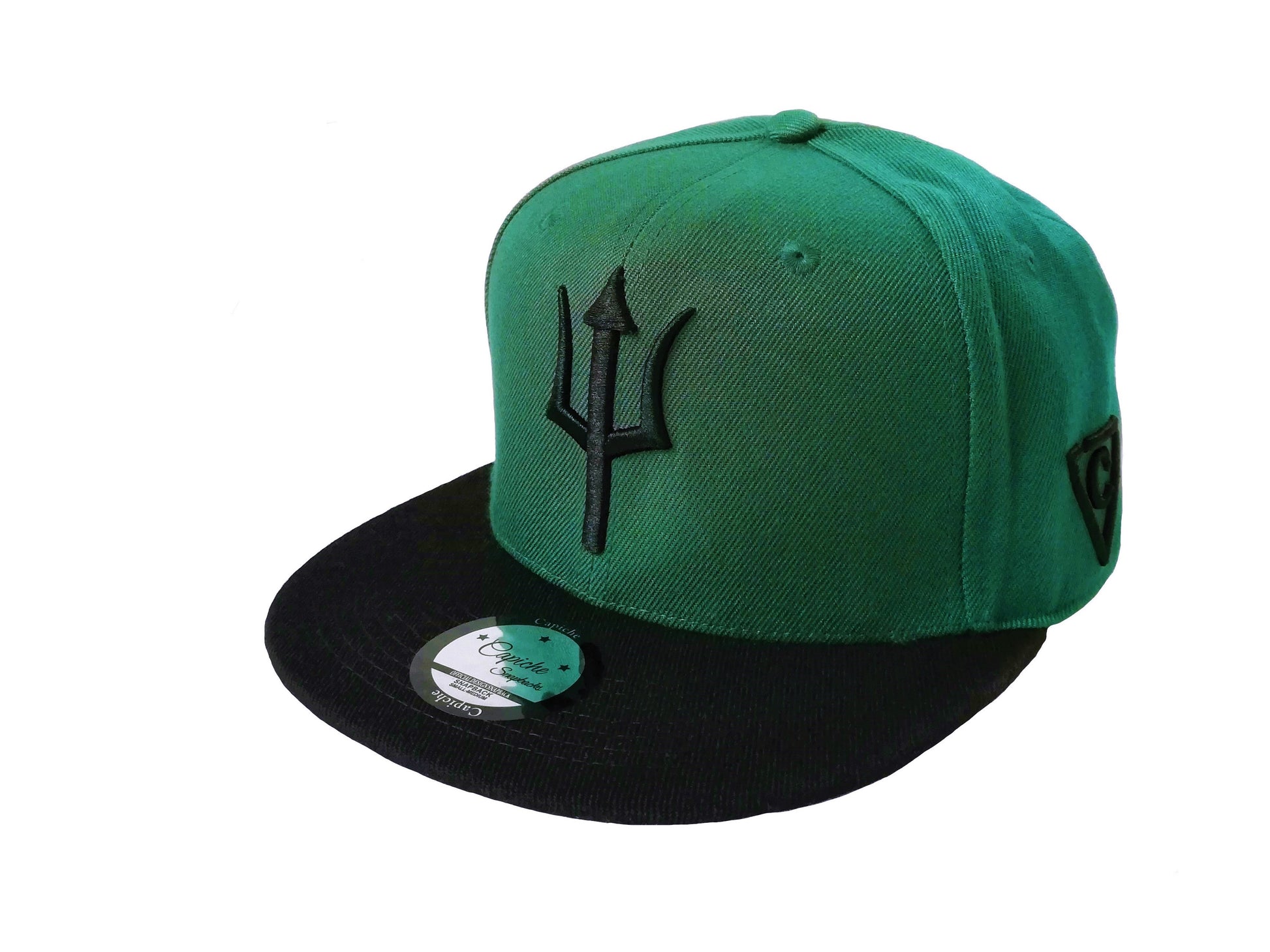 Zeus Snapback - Green/Black - Capiche Caps Black