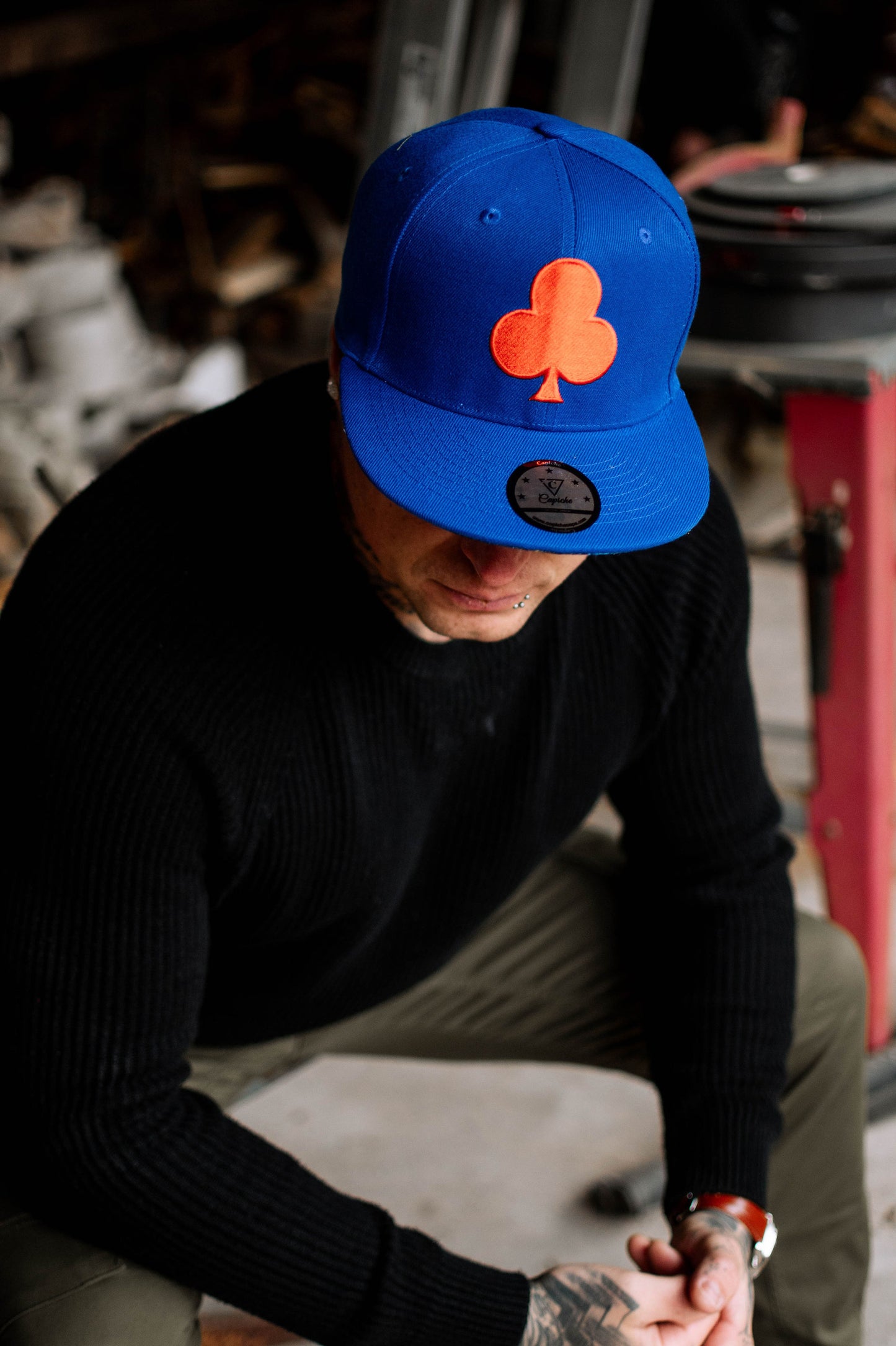 Fireworks Snapback - Blue - Capiche Caps Casino